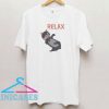 Relax Cute Puppy Chiling Graphic T Shirt