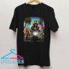 Rottweiler Dog Riding Motorcycle on California T Shirt