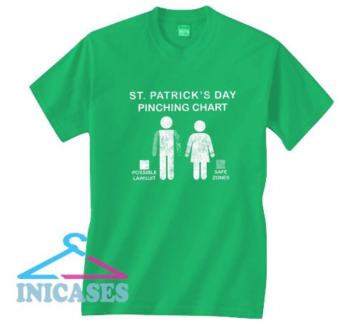 St Patricks Day Pinching Chart T Shirt