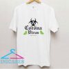 Corona Virus Graphic Lime T Shirt