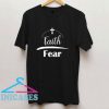 Faith Over Fear Christian Cross T Shirt