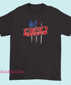 1320 Video American Flag T Shirt A T-shirt featuring the number