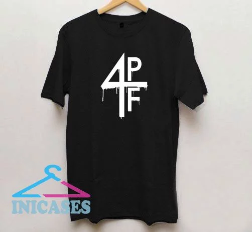 4PF White Drip T Shirt