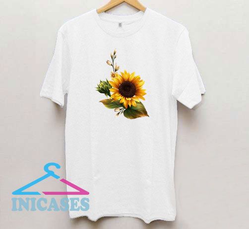 Sunflower Printing Floral T Shirt