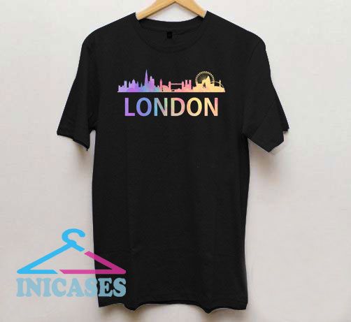 London Skyline Vintage Retro T Shirt
