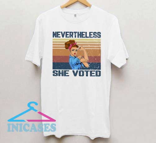 Nevertheless She Voted Vintage T Shirt