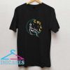 Skeleton Chill The Moon T Shirt