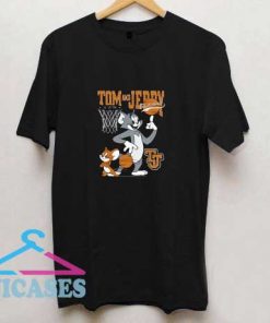 Tom Jerry Spinning Basketball T Shirt