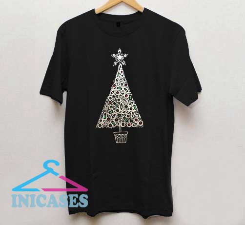 Christmas Tree Print T Shirt