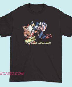 A T-shirt with the bold slogan 