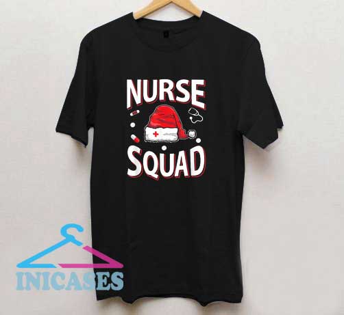 Nurse Squad Christmas Santa Hat T Shirt