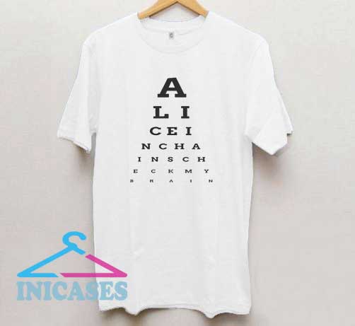 Alice In Chances Letter T Shirt