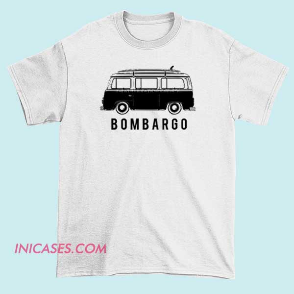 Bombargo T shirt A T-shirt featuring the band name "Bombargo," with a graphic design that reflects their musical style, incorporating vibrant colors and artistic elements related to the band.