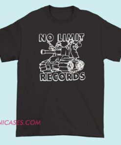 A bold T-shirt featuring the "No Limit Records" logo or branding, representing the influential hip-hop record label with a striking design.