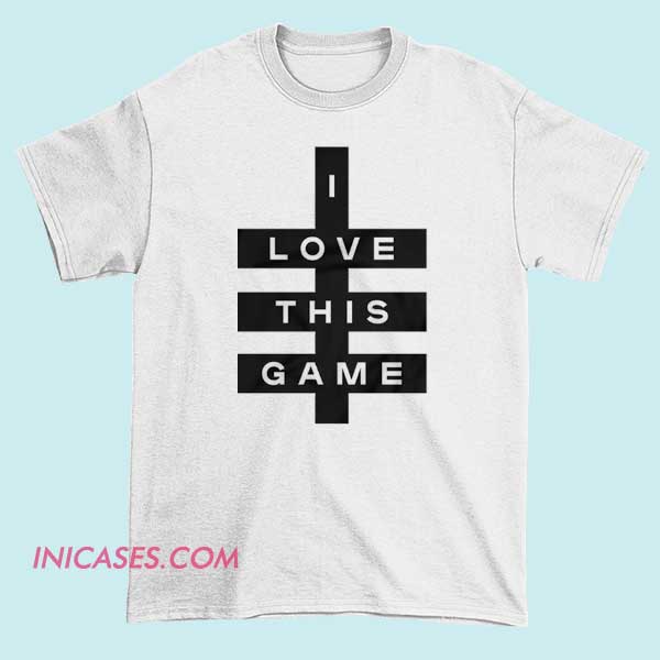 Patrice Evra I love this game T Shirt A sports-themed T-shirt featuring the phrase "I Love This Game" alongside an image or name of Patrice Evra, celebrating the footballer's passion for the sport.