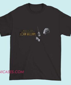 A Conductor’s Legacy Music by John Williams Shirt featuring bold film score graphics soft cotton unisex tee for movie soundtrack lovers and aesthetic streetwear fans.