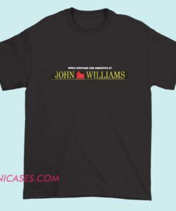A Symphony of American Music by John Williams Shirt featuring a bold cinematic graphic soft cotton unisex streetwear tee for film score and movie soundtrack fans.