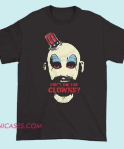 Captain Spaulding House of 1000 Corpses Shirt with bold horror movie graphic, unisex aesthetic streetwear tee for fans of Rob Zombie’s Captain Spaulding