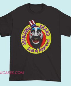 Captain Spaulding Museum of Madmen Shirt graphic tee featuring horror clown artwork, unisex streetwear style for movies clothing and horror fans.
