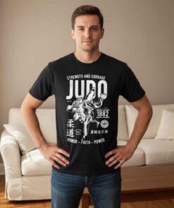 1882 Strength and Courage Judo Silencer T Shirt 1882 Strength and Courage Judo Silencer T shirt featuring bold martial arts typography inspired by judo philosophy, combat sports heritage, discipline, resilience, dojo culture, and grappling warrior mindset apparel