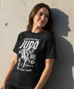 1882 Strength and Courage Judo Silencer T Shirt 1882 Strength and Courage Judo Silencer T shirt featuring bold martial arts typography inspired by judo philosophy, combat sports heritage, discipline, resilience, dojo culture, and grappling warrior mindset apparel
