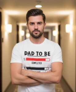 Humor Announcement Daddy to Be Shirts Humor Daddy To Be announcement shirt featuring a funny pregnancy reveal design, perfect for expectant fathers, baby announcement outfits, dad humor graphic tee, casual cotton t-shirt for new dads