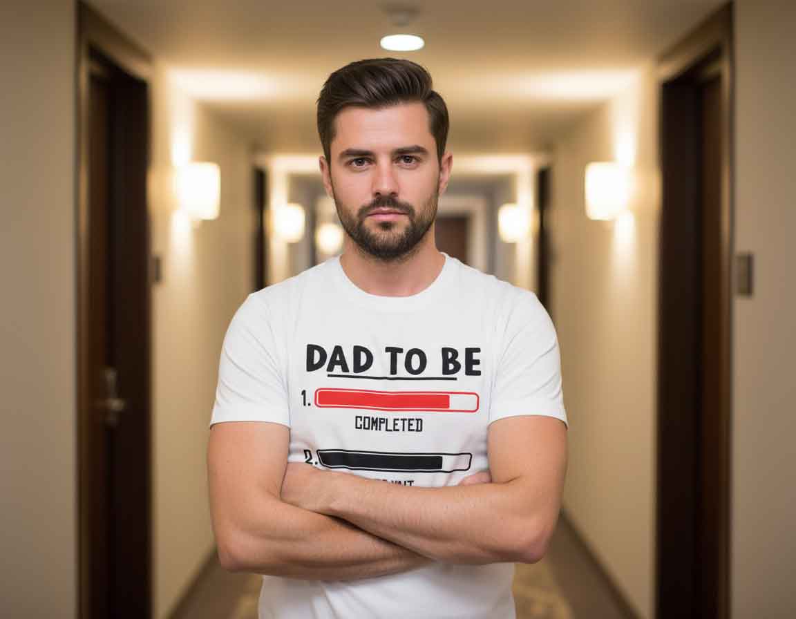 Humor Announcement Daddy to Be Shirts Humor Daddy To Be announcement shirt featuring a funny pregnancy reveal design, perfect for expectant fathers, baby announcement outfits, dad humor graphic tee, casual cotton t-shirt for new dads