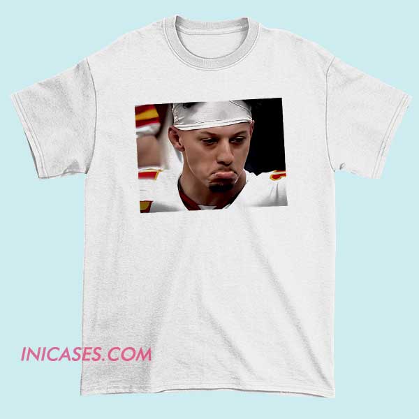 Funny Photo Mahomes Sad Face Shirt Funny Mahomes sad face shirt featuring a viral reaction photo meme. Humorous NFL parody t-shirt for football fans, sports humor lovers, and pop culture collectors who enjoy expressive athlete graphic tees.