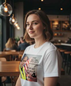 Portrait Veteran Employee Gail Lewis T shirt featuring iconic employee tribute design, workplace culture meme, viral internet figure, retail worker appreciation, dedication, loyalty, and classic graphic streetwear apparel