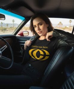 Caitlin Clark Was Here shirt featuring an inspired logo graphic design. Basketball fan t-shirt celebrating women’s sports, NCAA star energy, athletic legacy style, and bold streetwear graphic tee fashion.