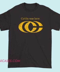 Caitlin Clark Was Here shirt featuring an inspired logo graphic design. Basketball fan t-shirt celebrating women’s sports, NCAA star energy, athletic legacy style, and bold streetwear graphic tee fashion.