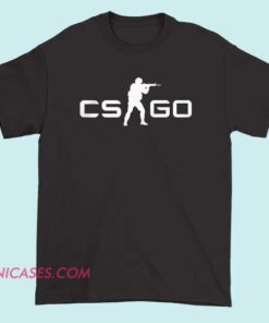 Counter-Strike CSGO Terrorist logo shirt featuring iconic in-game faction design, classic FPS gaming graphic tee for esports fans, casual gamer t-shirt inspired by Counter-Strike gameplay