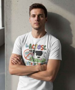 Funny Meme No Milk Lactose Intolerant Shirt Funny No Milk lactose intolerant meme T shirt featuring humorous dairy free message, lactose intolerance joke design, food allergy humor, minimalist typography, vegan friendly lifestyle, and casual streetwear apparel