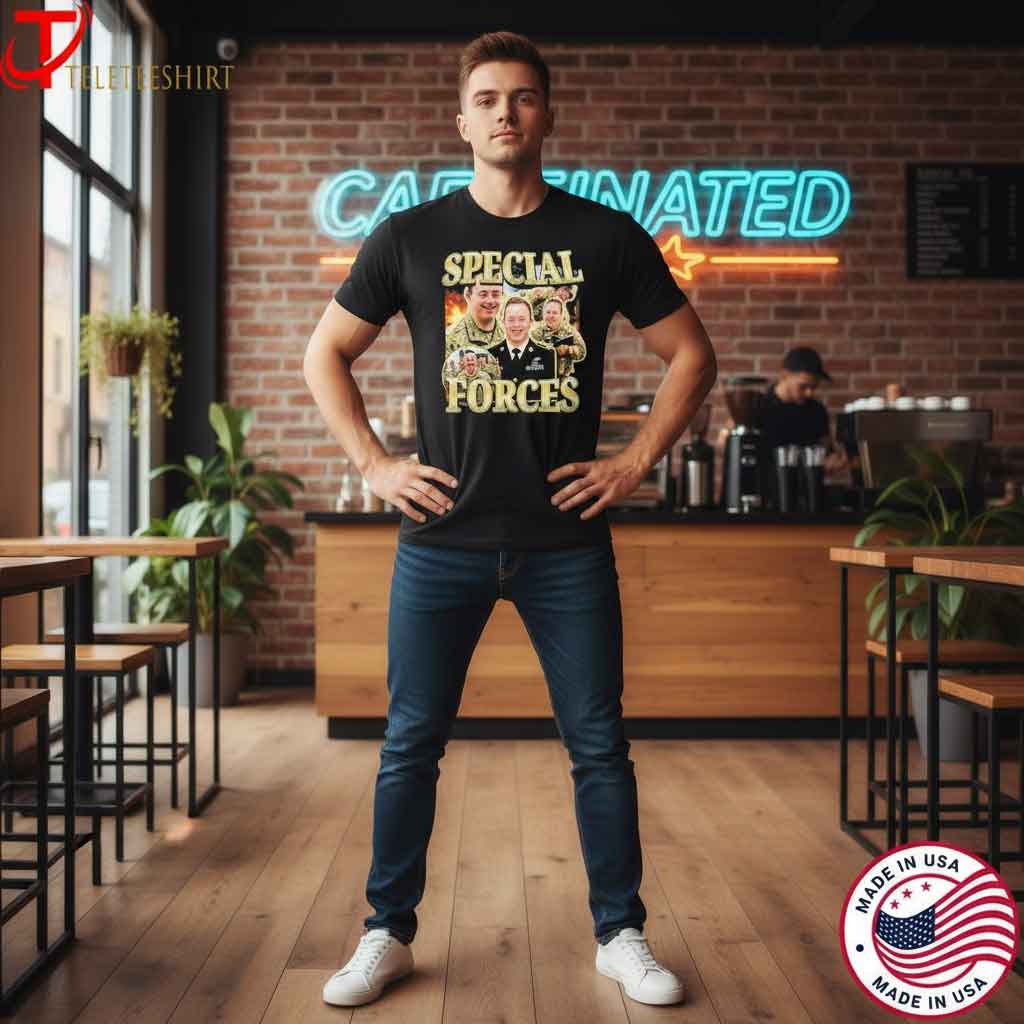 Graphic Photo Special Forces Down Syndrome Shirt Special Forces Down Syndrome awareness shirt featuring a bold graphic design symbolizing strength, inclusion, and advocacy. Support disability awareness, neurodiversity acceptance, and inclusive fashion with this meaningful graphic tee.