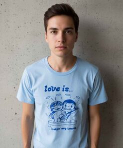 Vtg Art Love Is Rockin My World Shirt Vintage Love Is Rockin My World shirt featuring retro art graphic design with classic rock inspiration. Romantic vintage-style t-shirt for music lovers, nostalgic fashion fans, and retro graphic tee collectors.