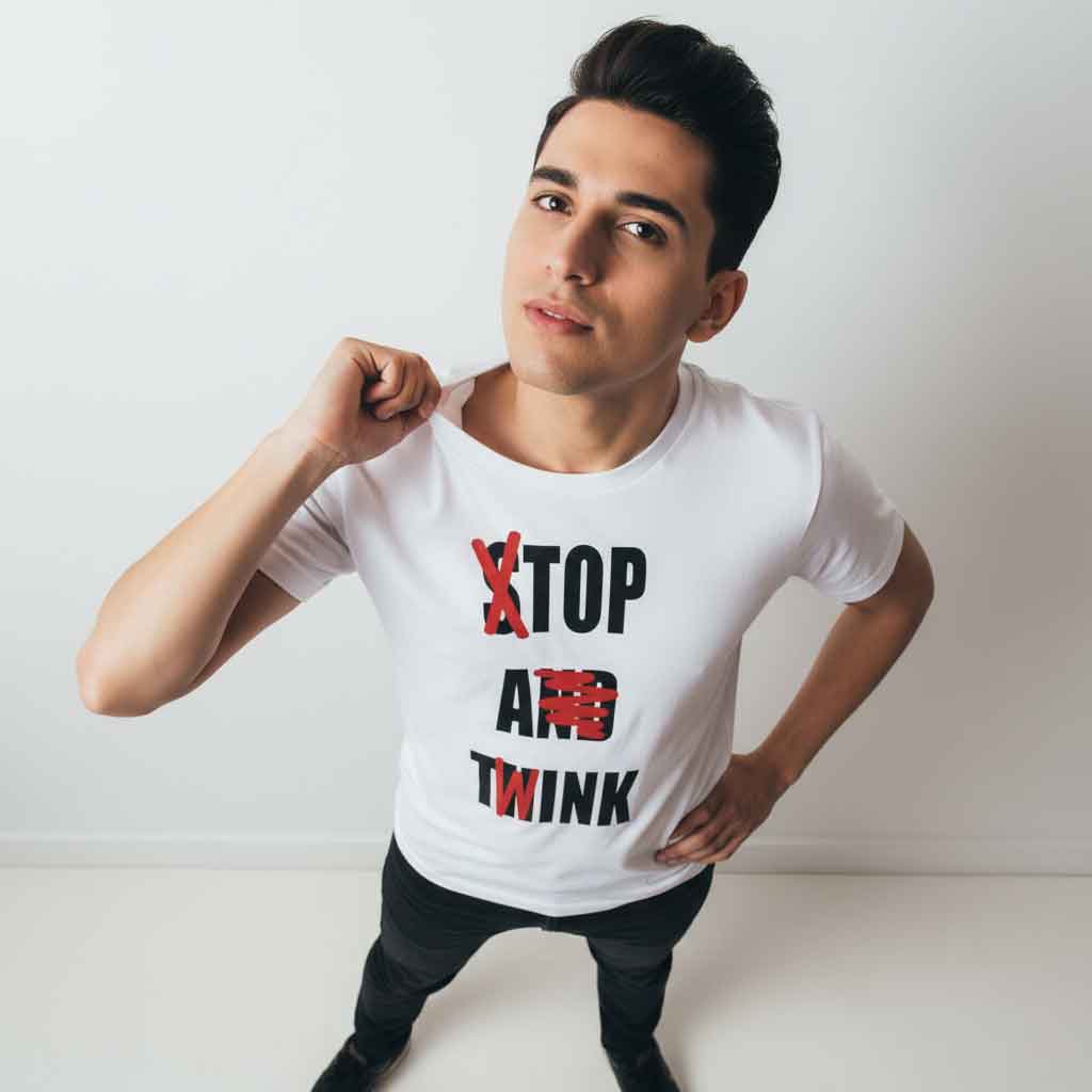 Funny Text Not Stop and Think Shirt Funny “Not Stop and Think” text T-shirt featuring minimalist sarcastic typography, ironic humor design, casual unisex graphic tee for meme lovers, witty quote fans, and everyday streetwear style