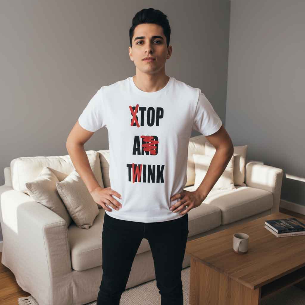 Funny Text Not Stop and Think Shirt Funny “Not Stop and Think” text T-shirt featuring minimalist sarcastic typography, ironic humor design, casual unisex graphic tee for meme lovers, witty quote fans, and everyday streetwear style