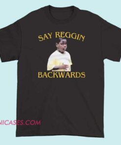 Vintage portrait child wordplay meme shirt featuring a retro-style child illustration with ironic backwards phrase humor, designed for meme culture fans, edgy graphic tee collectors, and vintage aesthetic streetwear lovers.