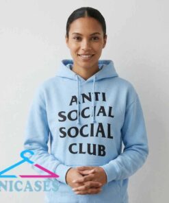 Authentic Anti Social Social Club Sky Blue Hoodie Authentic Anti Social Social Club Sky Blue Hoodie