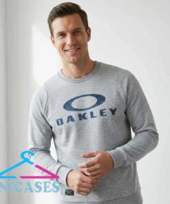 Vintage Oakley Light Blue Graphic Sweatshirt