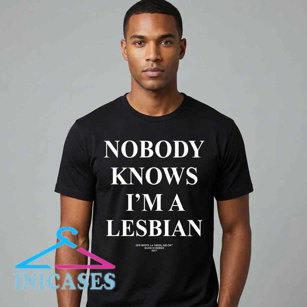 Vintage-Style Nobody Knows I'm a Lesbian Pride Tee Vintage-Style Nobody Knows I'm a Lesbian Pride Tee - Image 2