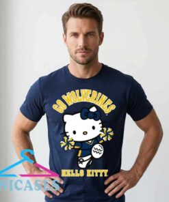 Michigan Wolverines Hello Kitty Cheer Shirt