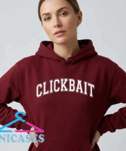 David Dobrik clickbait merch iconic font hoodie, black cotton graphic shirt, viral creator inspired text design, unisex short sleeve style, sizes S to 2XL, Inicases apparel