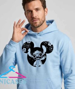 Stitch Hawaiian Hibiscus Mickey Ear Design Hoodie