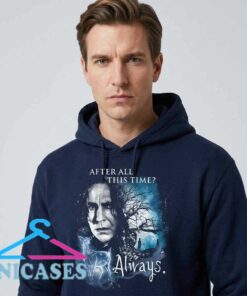 Harry Potter Snape Always Patronus hoodie, black cotton graphic shirt, wizarding world inspired design, unisex short sleeve style, sizes S to 2XL, Inicases apparel