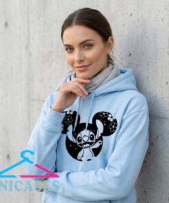 Stitch Hawaiian Hibiscus Mickey Ear Design Hoodie