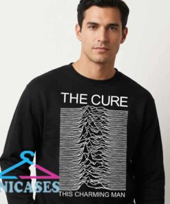 The Cure This Charming Graphic Mashup T Shirt featuring vintage alternative music inspired artwork on soft cotton fabric, retro band style apparel, graphic tee, casual streetwear.