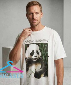 90s Retro Bearly Surviving Panda Humorous Shirt