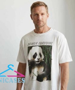 90s Retro Bearly Surviving Panda Humorous Shirt