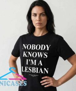 Vintage-Style Nobody Knows I'm a Lesbian Pride Tee Vintage-Style Nobody Knows I'm a Lesbian Pride Tee